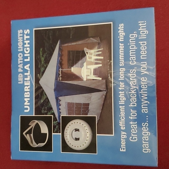 NIB 2 Packs LED Patio Umbrella Pole Lights by Regal - Picture 4 of 6